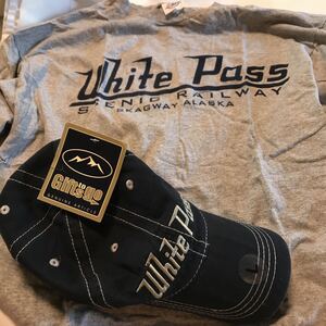 ホワイトパス鉄道 帽子とTシャツ サイズL White Pass Railroad