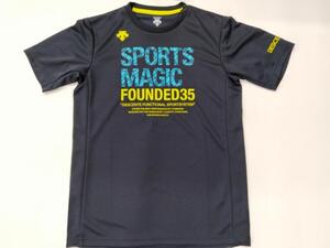 特価 デサント 150cm 半袖 練習着 紺 プラシャツ Tシャツ JR 子供 キッズ プラクティスシャツ スポーツ 運動 普段着 登校 通学 遊び