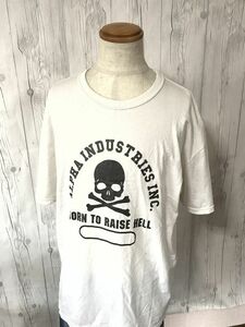 激レア・Alpha/アルファ BORN TO RAISE HELL スカルロゴTシャツ 2XL　希少モデル