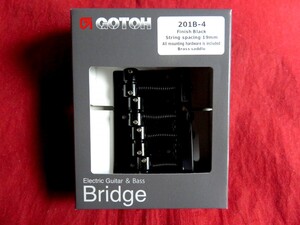 ★新品セール/最安値！★GOTOH／201B-4-B◆国産 高品質 高精度！ ４弦 Bass用ブリッジ ゴトー BK/Black/ブラック