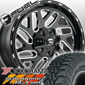 FUEL D581 Triton ハマー H2 H1 HUMMER 20インチマッドタイヤホイールセット YOKOHAMA GEOLANDAR MT M/T 35x12.50R20 37x12.50R20