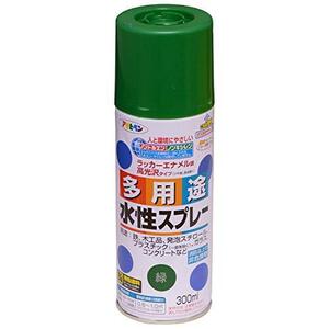 アサヒペン 水性多用途スプレー 300ML 緑