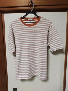 a.v.v アーヴェヴェ メンズボーダーtシャツ　L