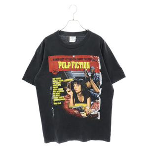 VINTAGE ヴィンテージ 90S VINTAGE PULP FICTION パルプフィクション ウィンターランド プリントTシャツ 半袖カットソー ブラック