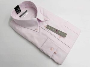 【041】DAUL91-51-E610■L（えり回り41-ゆき88）■ピンク 長袖ドレスシャツ UNIVERSAL LABORATORY ワイシャツ 形態安定 スッキリシルエット
