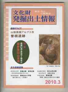 【e2069】10.3 文化財発掘出土情報／山梨県南アルプス市 曽根遺跡、特集=銅鏡81面 卑弥呼と関係か 桜井茶臼山古墳、...