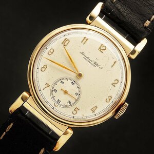 幻18金無垢フレキシブル(可動式)フーデッドケース★IWC インターナショナルウオッチ★伝説スモセコキャリバー83