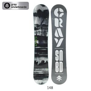 1円スタート SNB/2024 GRAY SNOWBOARDS グレイスノーボード R.P.M. アールピーエム 148/ スノー スノボ 日本正規品 グラトリ