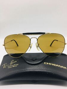 Rayban ボシュロム USA レンズ B20 For Driving Model: Chromax General Aviator Outdoorsman Arista W1665. サイズ　62口14