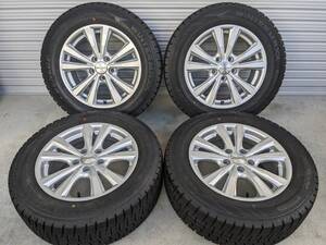 美品 AGA Dorf 6.5J (+30) PCD112 5穴 ハブ径57.1 スタッドレス ダンロップ WM02 215/60R16 2020年製 9㎜ VW フォルクスワーゲン シャラン