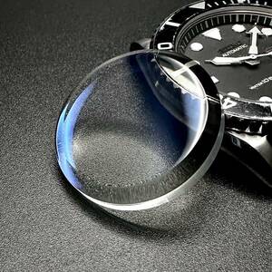 SEIKO 7S26-0040 SKX031 等用 風防 30x4.8 トップハット ミネラルガラス ブルー AR コーティング 社外 部品 セイコー MOD カスタム パーツ