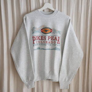 Fruit of the loom PIKE PEAK sweatshirt MADE IN USA Lサイズ ヴィンテージスウェット