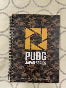 未使用品 PUBG JAPAN SERIES A5サイズ迷彩柄リングノート