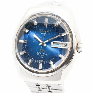 1円 稼働 SEIKO セイコー AUTOMATIC LM SPECIAL ロードマチック スペシャル デイデイト 5216-6020 AT 青文字盤 腕時計 0443020240611