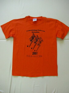 N29*Hanes 2001年　イベントTシャツ　レクリエーション　サッカー　ナンバーリングT　US古着