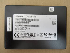 ♪♪1円 ～スタートMicron 1100 SATA SSD 256GB 2.5インチ 中古♪♪使用時間:6864H