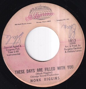 [Jazz] Monk Higgins - Who-Dun-It? / These Days Are Filled With You (A) SF-X624