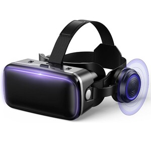 【未使用】 VRヘッドセット VRグラス VRヘッドマウントディスプレイ ヘッドホン付 スマホ用 3Dメガネ 非球面光学レンズ VR動画 no.1896