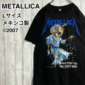 ☆送料無料☆ ALSTYE METALLICA メタリカ バンドTシャツ 半袖Tシャツ L ビッグサイズ メキシコ製 2007ワンオク TAKA 23-69