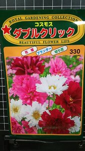 ３袋セット コスモス ダブルクリック 秋桜 半八重 種 郵便は送料無料