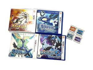 Nintendo/ニンテンドー 3DS ソフト おまとめ４種 ポケットモンスター アルファサファイア ウルトラムーン サン Ｘ ポケモン (54105H2)