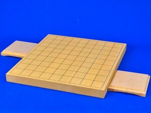 将棋盤　新かや1寸ハギ卓上将棋盤(駒台付き)【囲碁将棋専門店の将碁屋】