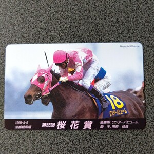 競馬 第55回桜花賞テレホンカード ワンダーパヒューム