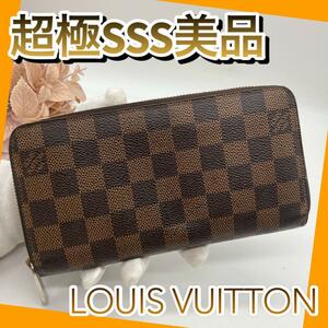 超お買い得LOUIS VUITTON ルイヴィトン ダミエ エベヌ ジッピー ウォレット長財布 ラウンドファスナー ブラウン系 N60015