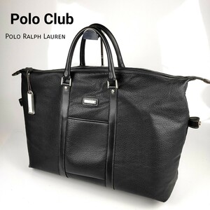 【極美品】POLOCLUB Polo Ralph Lauren ポロクラブ ポロラルフローレン ラルフローレン バッグ トートバッグ ハンドバッグ ゴルフバッグ 黒