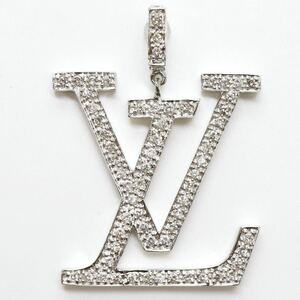 ＊K18WG天然ダイヤモンドペンダントトップ＊j 約4.5g 0.59ct diamond jewelry pendant DA0/EE3