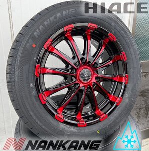 車検対応 新品 取付ナットセット スタッドレスタイヤホイールセット 17インチ ナンカン SNC-1 215/60R17 109/107Q BD12