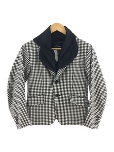 tricot COMME des GARCONS◆テーラードジャケット/M/コットン/GRY/チェック