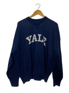 VICTIM◆VINTAGE KNIT YALE/セーター(薄手)/S/コットン/NVY/VTM-21-N-107