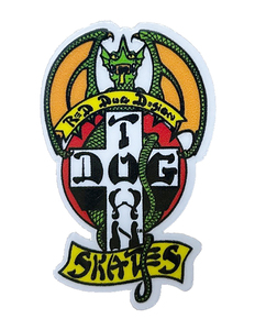 Dogtown Skateboards (ドッグタウン) ステッカー シール Sticker DT Red Dog 70s 2 Green スケボー SKATE SK8 スケートボード