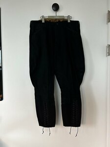 23SS BLACK SIGN 15oz BLACK DENIM SHERIFF 15オンスブラックデニムシェリフブリーチーズ 36