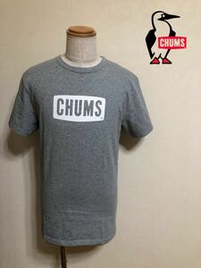 CHUMS チャムス アウトドア ボートロゴ Tシャツ トップス サイズXL 半袖 グレー 180/105 CH01-1010