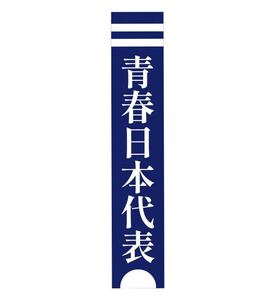 新しい学校のリーダーズ　青春日本代表タオル（紺）