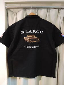 X-LARGE エクストララージ XLARGE OLD PICK UP TRUCK S/S WORK SHIRT シャツ XLサイズ ブラック 2024 最新人気品