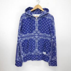 CRIMIE クライミー ORIGINAL BANDANA PARKA ジップアップパーカー バンダナ ペイズリー 総柄 L 10116668