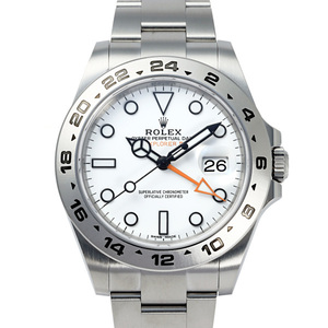 ロレックス ROLEX エクスプローラーII 216570 ホワイト文字盤 中古 腕時計 メンズ