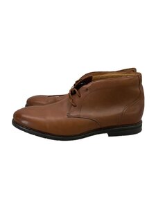 Clarks◆チャッカブーツ/UK9.5/BRW/レザー/15103