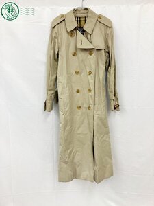 2AL0602440　■BURBERRY バーバリー トレンチコート ロング コート 羽織 上着 ノバチェック ベージュ系 中古品 used品