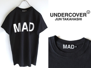 極美品 希少 初期 MAD STORE/マッドストア限定 UNDERCOVER アンダーカバー MAD ロゴプリント Tシャツ カットソー S 黒 ブラック ネコポス可