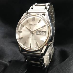 SEIKO/セイコー 自動巻き 腕時計 シルバーカラー デイデイト 39石 3針 メダリオン SEIKOMATIC CHRONOMETER DIASHOCK 6246-9000 24j菊MZ