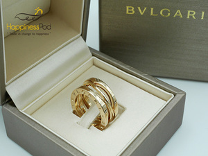 BVLGARI ブルガリ　B-ZERO1　デザインレジェンドリング　353560　PG　＃49　9.4ｇ　箱保　美品