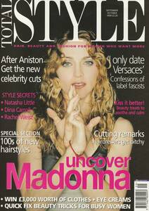 MADONNA　マドンナ　表紙雑誌 TOTAL STYLE (1999)　UK雑誌　：　表紙＋記事