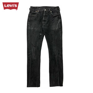 USA 古着 リーバイス 501 ストレート ジーンズ ブラックデニム デニムパンツ ジーパン W34 L34 黒色 Levis ヴィンテージ CA0422