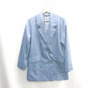 ◇ ⊇ Heather ヘザー 長袖 ジャケット サイズF ブルー系 レディース E