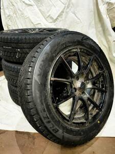 中古冬タイヤホイールセット　195/60R16　BRIDGESTONE　VRX3　送料安★☆