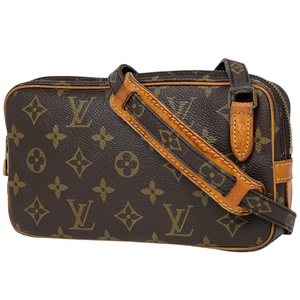 ルイ・ヴィトン Louis Vuitton ポシェット マルリー バンドリエール ショルダーバッグ モノグラム ブラウン M51828 レディース 【中古】